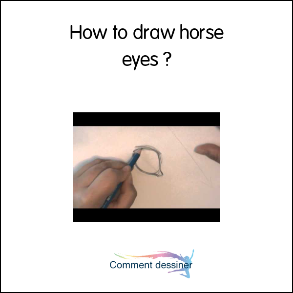 How to draw horse eyes